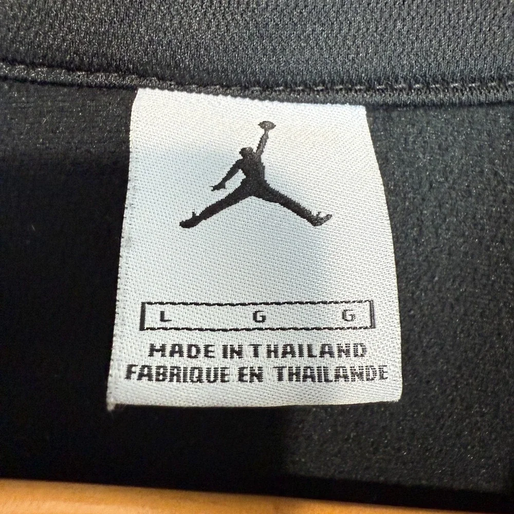 Vintage Air Jordan Track Jacket Mens Large‎ 3D Emblem Embroidered Sweatshirt Y2k
